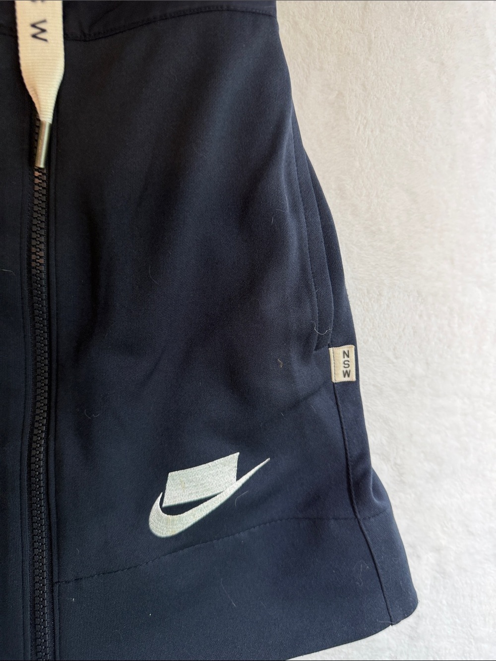 Nike Streetwear NSW Navy Mini Skirt with Front Zip - Picture 6 of 6